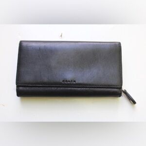 Vintage Coach legacy wallet + check book holder